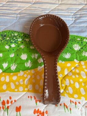 Sorrento Signature Stoneware Brown Spoon Rest by Debbie Segura Designs 2008